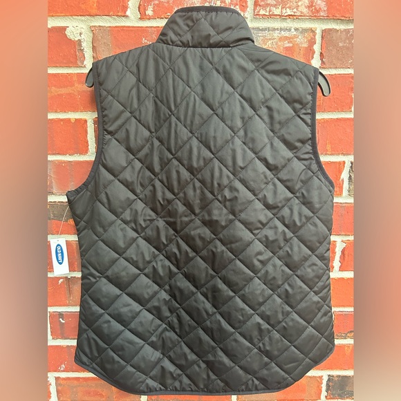 NWT Old Navy Men’s Large Full Zip Quilted Black Vest A-7 - Picture 2 of 8